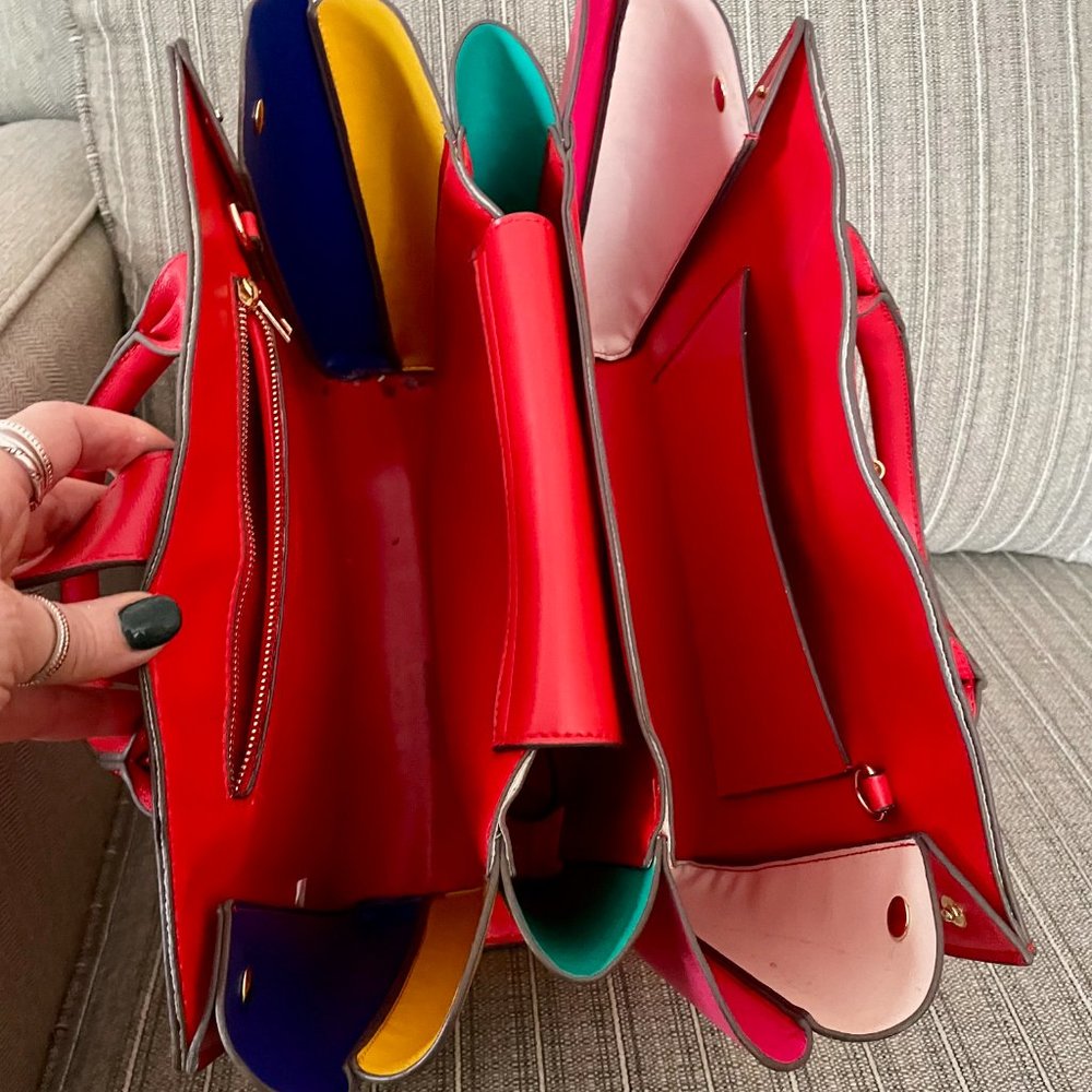 Red/ Rainbow Purse - Picture 3 of 6